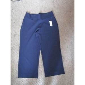 🤯 Diane Gilman Blue Capris Petite Large New with Tags Attached